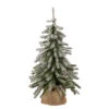 18" Potted Flocked Downswept Mini Village Pine Medium Artificial Christmas Tree - Unlit -Beauty Wreaths Shop northlight v15953 1 86587.1667660097