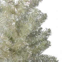 3' Metallic Platinum Artificial Tinsel Christmas Tree - Unlit -Beauty Wreaths Shop northlight v27331 1 09781.1682521172