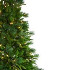 9' Pre-Lit Full Mixed Rosemary Emerald Angel Pine Artificial Christmas Tree - Clear LED Lights -Beauty Wreaths Shop northlight v27351 1 38854.1667530616