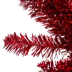 9' X 12" Metallic Red Tinsel Artificial Christmas Garland, Unlit -Beauty Wreaths Shop northlight v27358 2 83359.1684942201