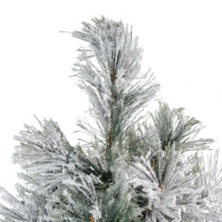 4.5' Flocked Black Spruce Artificial Christmas Tree - Unlit -Beauty Wreaths Shop northlight v27369 2 79929.1667663609