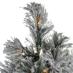 4.5' Pre-Lit LED Black Spruce Artificial Christmas Tree - Clear Lights -Beauty Wreaths Shop northlight v27370 2 93840.1667578039
