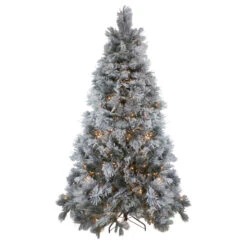 7.5' Pre-Lit Full Black Spruce Artificial Christmas Tree - Clear LED Lights -Beauty Wreaths Shop northlight v27370 3 54156.1684856104