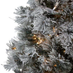 7.5' Pre-Lit Full Black Spruce Artificial Christmas Tree - Clear LED Lights -Beauty Wreaths Shop northlight v27372 2 54081.1684856105