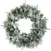 Flocked Rosemary Emerald Angel Pine Artificial Christmas Wreath - 30-Inch, Unlit -Beauty Wreaths Shop northlight v27388 70976.1667573585