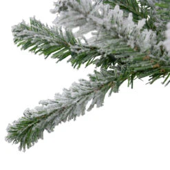 6ft Flocked Alpine Artificial Christmas Tree - Unlit -Beauty Wreaths Shop northlight v27439 3 00947.1667578048