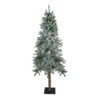 6ft Flocked Alpine Artificial Christmas Tree - Unlit -Beauty Wreaths Shop northlight v27439updated 69256.1667578048