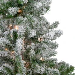 3' Pre-Lit Flocked Alpine Artificial Christmas Tree - Clear Lights -Beauty Wreaths Shop northlight v27440 1updated 06769.1667573766