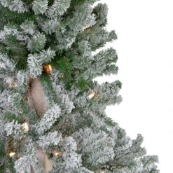 6' Pre-Lit Flocked Alpine Artificial Christmas Tree, Clear Lights -Beauty Wreaths Shop northlight v27441 1updated 95760.1683210529