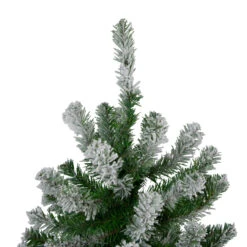 Set Of 3 Slim Flocked Alpine Artificial Christmas Trees 6' - Unlit -Beauty Wreaths Shop northlight v27444 1 02198.1667533898