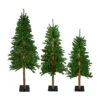 Set Of 3 Pre-Lit Slim Alpine Artificial Christmas Trees 6' - Multi Lights -Beauty Wreaths Shop northlight v27446 83624.1667578057