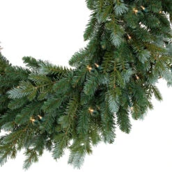 Pre-Lit Blue Spruce Artificial Christmas Wreath, 36-Inch, Clear Lights -Beauty Wreaths Shop northlight v94161 2 62401.1673025321