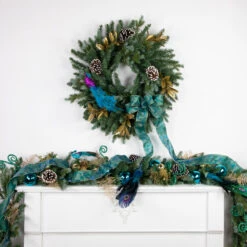 9' X 14" Blue Spruce Artificial Christmas Garland, Unlit -Beauty Wreaths Shop northlight v94164 styled 2 also20use20for20tr83391b2ctr83388a2ctr83388b2ctr83393a 23312.1681481523