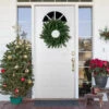 Pre-Lit Grande Spruce Artificial Christmas Wreath, 24-Inch, Clear Lights -Beauty Wreaths Shop northlight v94173 1new 96302.1674058072