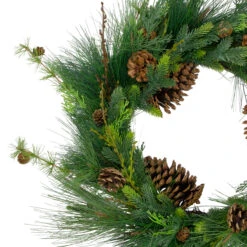 28" Long Needle And Pine Cones Artificial Christmas Wreath - Unlit -Beauty Wreaths Shop northlight vm26526 1 94260.1667491062