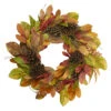 Leaves And Berries Twig Artificial Thanksgiving Wreath - 26-Inch, Unlit -Beauty Wreaths Shop northlight vm26528 60036.1667655229