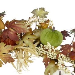 Green Pumpkins And Straw Artificial Fall Harvest Wreath - 24 Inch, Unlit -Beauty Wreaths Shop northlight vm26533 4 91937.1667573681