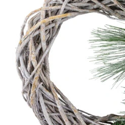 Frosted Pine Cone And Foliage Artificial Christmas Twig Wreath, 15 Inch, Unlit -Beauty Wreaths Shop northlight vm26558 2updated 20033.1667489529