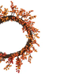 Red And Orange Artificial Berry Artificial Thanksgiving Wreath, 18-Inch, Unlit -Beauty Wreaths Shop northlight vm37741 2update 20776.1667488396