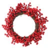 Crimson And Merlot Red Berries Artificial Winter Christmas Wreath - 16-Inch, Unlit -Beauty Wreaths Shop northlight vm37807 33105.1667659925