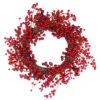 Red Berry Artificial Christmas Twig Wreath - 20-Inch, Unlit -Beauty Wreaths Shop northlight vm37811 98808.1667488392
