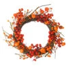 Red And Orange Fall Berry And Mini Pumpkin Artificial Thanksgiving Wreath - 20-Inch, Unlit -Beauty Wreaths Shop northlight vm37834 06745.1667488396