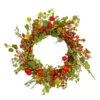Apples And Berries Artificial Fall Harvest Wreath - 22 Inch, Unlit -Beauty Wreaths Shop northlight vm37837 80560.1667662604