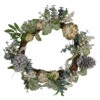 Neutral Colored Pumpkin And Pine Cones Fall Harvest Wreath - 18-Inch, Unlit -Beauty Wreaths Shop northlight vm89189 updated 82631.1667510462