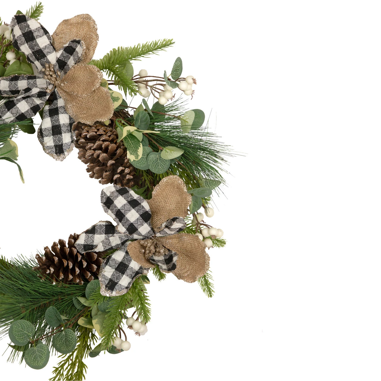 Magnolia And Frosted Pine Cones Artificial Christmas Wreath -22-Inch, Unlit 6 Magnolia And Frosted Pine Cones Artificial Christmas Wreath -22-Inch, Unlit - Image 4