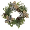 Magnolia And Frosted Pine Cones Artificial Christmas Wreath -22-Inch, Unlit -Beauty Wreaths Shop northlight vm89232 updated 95105.1667491542