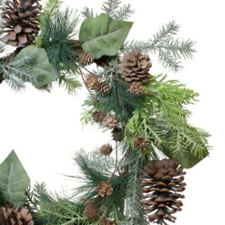 Pine Cone And Cedar Artificial Christmas Wreath - 20-Inch, Unlit -Beauty Wreaths Shop northlight vm89278 1 14978.1667576302