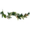 5' Leaves, Berry And Cedar Artificial Christmas Garland - Unlit -Beauty Wreaths Shop northlight vm90076 29163.1667569543