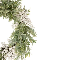 White Berry And Frosted Pine Christmas Wreath, 28-Inch, Unlit -Beauty Wreaths Shop northlight vm92762 2 updated2022 26405.1667642601