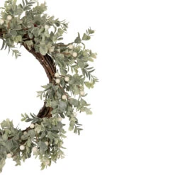 White Berry And Eucalyptus Christmas Wreath, 18-Inch, Unlit -Beauty Wreaths Shop northlight vm92779 2 updated 24853.1667554488