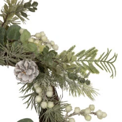 White Berry, Eucalyptus And Pinecone Christmas Wreath, 20-Inch, Unlit -Beauty Wreaths Shop northlight vm92781 3 51846.1667554489