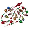 18ct Red And Green Beaded Garland With Christmas Ornaments 30" -Beauty Wreaths Shop northlight wy04152 45561.1669227074