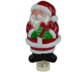 6.75" Santa With Gift Frosted Christmas Night Light 10 6.75" Santa With Gift Frosted Christmas Night Light -Beauty Wreaths Shop northlight y92487 1b new 26613.1667554555