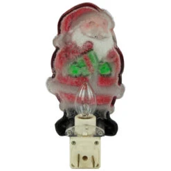 6.75" Santa With Gift Frosted Christmas Night Light 13 6.75" Santa With Gift Frosted Christmas Night Light -Beauty Wreaths Shop northlight y92487 4bnew 19629.1667554556