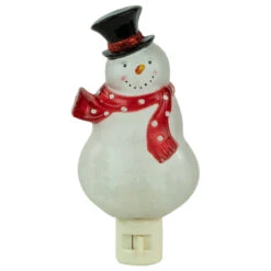6.75" Snowman Wearing Red Scarf Christmas Night Light 10 6.75" Snowman Wearing Red Scarf Christmas Night Light -Beauty Wreaths Shop northlight y92488 1 new 27854.1667531696