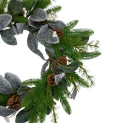 Mixed Pine, White Berries And Pinecones Artificial Christmas Wreath - 22-Inch, Unlit -Beauty Wreaths Shop northlight yk87874 1 80240.1667576907