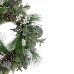 Artificial Christmas Wreath With Assorted Foliage And Berries, 24-Inch, Unlit -Beauty Wreaths Shop northlight yk93228 2 58247.1667572197