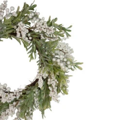 Artificial Christmas Wreath With Frosted Foliage And Berries, 20-Inch, Unlit -Beauty Wreaths Shop northlight yk93231 2 40076.1667530199