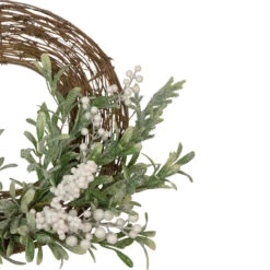 Artificial Christmas Twig Wreath With Frosted Foliage And Berries, 24-Inch, Unlit 9 Artificial Christmas Twig Wreath With Frosted Foliage And Berries, 24-Inch, Unlit -Beauty Wreaths Shop northlight yk93232 2 07842.1667530201