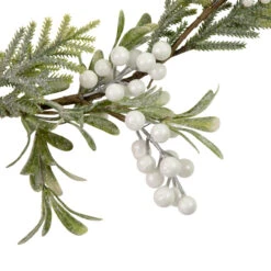 5' X 7" Artificial Christmas Garland With Frosted Foliage And Berries, Unlit -Beauty Wreaths Shop northlight yk93234 2 42348.1667530205