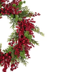 Artificial Frosted Red Berry And Pine Christmas Wreath, 28-Inch, Unlit -Beauty Wreaths Shop northlight yk93235 2 49119.1667530207
