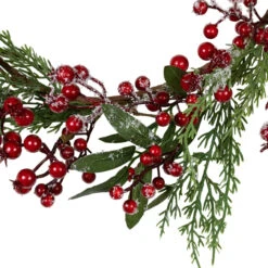 Frosted Red Berries With Leaves And Pine Artificial Christmas Wreath, 18-inch, Unlit 9 Frosted Red Berries With Leaves And Pine Artificial Christmas Wreath, 18-inch, Unlit -Beauty Wreaths Shop northlight yk93252 3 95088.1678118186