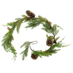 5' Assorted Pine And Pinecone Artificial Christmas Garland, Unlit -Beauty Wreaths Shop northlight yk93254 1 62958.1671227554