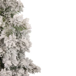 Set Of 3 Slim Flocked Alpine Artificial Christmas Trees 5' - Unlit -Beauty Wreaths Shop northlight ynt775 fk 3 updated 08694.1667578232