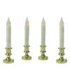 Set Of 4 White And Gold LED C5 Flickering Window Christmas Candle Lamp With Timer 8.5" -Beauty Wreaths Shop northlight ys15768 updated 49620.1670419434