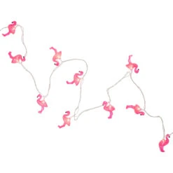 10ct Pink Flamingo Summer Patio String Light Set, 7.25ft White Wire -Beauty Wreaths Shop northlight ys18852 2 92224.1682686604